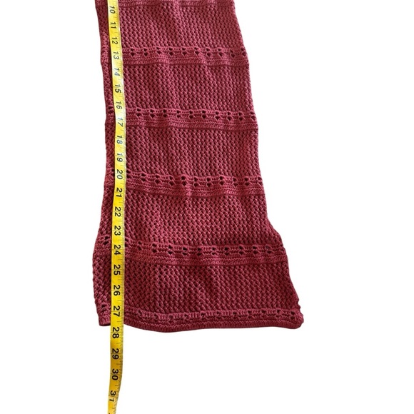 TULAROSA 100% cotton Hayden Crochet Pant in Blood Orange EUC - Picture 7 of 7